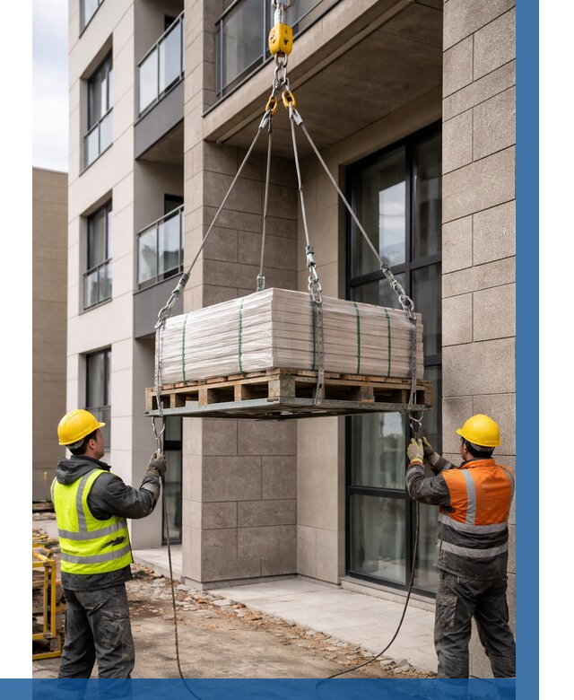 Подъем керамогранита на этаж в Мытищах от 3554 р. | ВЫСОТНИК-Мтщ