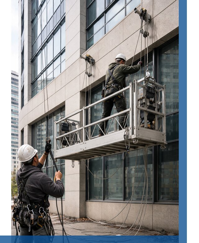 Монтаж и подъем фасадной люльки в Мытищах от 12186 р. | ВЫСОТНИК-Мтщ