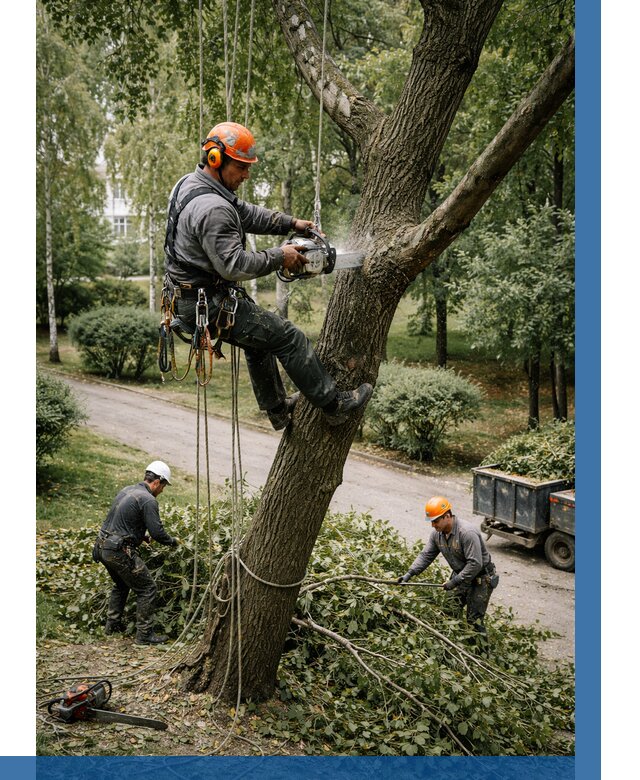 Кронирование деревьев в Мытищах от 6601 р. | ВЫСОТНИК-Мтщ