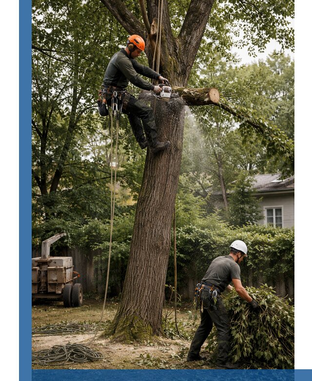 Кронирование деревьев в Мытищах, безопасная высотная обрезка