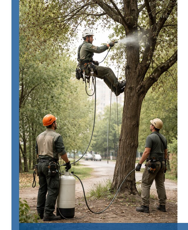 Обработка деревьев от вредителей в Мытищах профессиональная защита